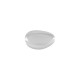Zamak Bead Organic Pebble 11x17mm Ø2.2mm