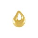 Colgante de Metal Zamak Gota Irregular 13x17mm