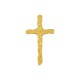 Pendentif en Zamak en Forme de Croix Martelée ~26 x 45 mm Ø2.8 mm