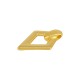 Zamak Pendant Rhombus ~23x36mm Ø3.2mm