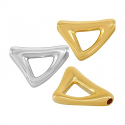 Triangle Coulissant Organique en Zamak ~30 x 20 mm Ø3.2 mm