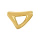 Zamak Organic Pendant Triangle ~30x20mm Ø3.2mm