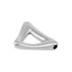 Zamak Organic Pendant Triangle ~30x20mm Ø3.2mm