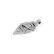 Pendentif en Zamak en Forme de Lance ~25 x 43 mm Ø3 mm