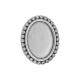 Cursore in Zama Ovale 18X15 mm Ø10.2X2.2 mm