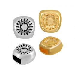 Curseur Carré en Zamak ~9 Mm/6.5 mm Ø5.2X3.2 mm