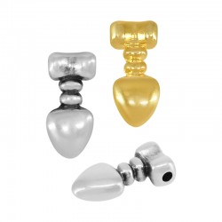 Breloque Triangulaire en Zamak 6 x 12 mm Ø 1.3 mm