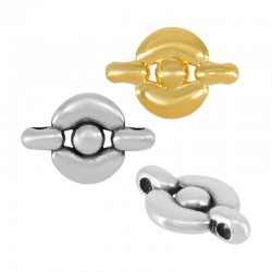 Connecteur rond en Zamak 15 x 10 mm Ø 1.7 mm
