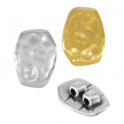 Curseur en Zamak Parallélogramme 15 x 18 mm Ø 2.2 mm