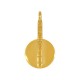 Zamak Pendant Round with Bar 15x26mm Ø2.2mm