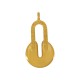 Zamak Pendant Padlock 15x26mm Ø2.2mm