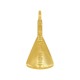 Pendentif en Zamak Triangle avec Barre 14 x 25 mm Ø 2.2 mm