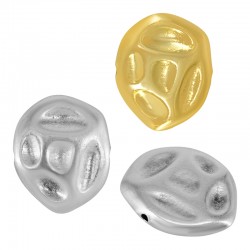 Zamak Flat Bead Round ~22x18mm Ø1.2mm