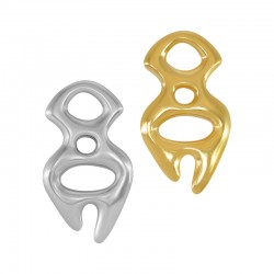 Zamak Pendant Geometric 21x38mm