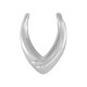 Zamak Lucky Pendant Wishbone 19x26mm Ø2mm