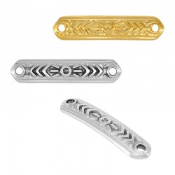 Connecteur en Zamak Ethnique 35 x 8 Mm/2.2 mm Ø 2 mm