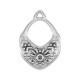 Colgante de Metal Zamak Étnico con Símbolos 19x24mm/1.6mm