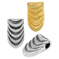 Breloque Géométrique en Zamak 8 x 15 mm Ø 3.2 mm