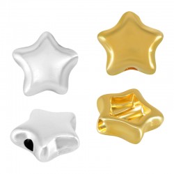 Curseur en Zamak Étoile 12 mm Ø 2 mm
