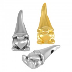 Breloque nain en Zamak 10 x 24 mm Ø 2.2 mm