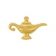 Colgante de Metal Zamak Lámpara de aceite 23x15mm Ø1.8mm