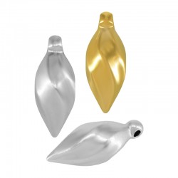 Zamak Charm Teardrop 9x20mm Ø1.5mm