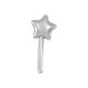 Pendentif en Zamak en Forme de Baguette Magique 16 x 36 mm Ø 2.2 mm