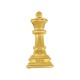 Ciondolo in Zama Regina Degli Scacchi 15X32 mm Ø2.2 mm