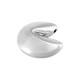 Breloque en Zamak en Forme de Biscuit Porte-Bonheur 22 mm Ø2 mm
