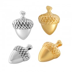 Breloque en Zamak Acorn 17 x 23 mm Ø 2.2 mm