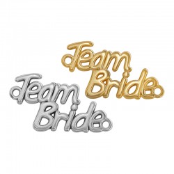 Breloque en Zamak « Team Bride » 26 x 15 mm