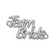 Breloque en Zamak « Team Bride » 26 x 15 mm