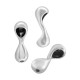 Fermoir en Zamak (Nœuds Cachés) 25 x 8 mm Ø 1.5 mm