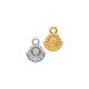 Zamak Charm Round Ethnic 10x13mm