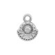 Zamak Charm Round Ethnic 10x13mm