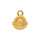Zamak Charm Round Ethnic 10x13mm