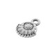 Breloque Ronde Ethnique en Zamak 10 x 13 mm