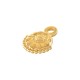 Zamak Charm Round Ethnic 10x13mm