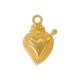 Zamak Charm Heart 16x2mm