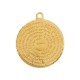 Zamak Pendant Disc with Prayer 28x32mm
