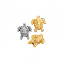 Zamak Bead Turtle 12x13mm Ø1.2mm