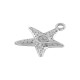 Charm de Zamak con forma de Estrella de Mar 20 x 24 mm