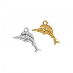 Colgante de Zamak con forma de Pez Espada 23 x 11 mm