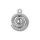 Zamak Charm Spiral 15x18mm