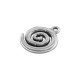 Zamak Charm Spiral 15x18mm