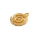 Zamak Charm Spiral 15x18mm