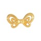 Colgante de Metal Zamak Mariposa 18x9mm Ø1.8mm