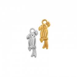 Charm Perroquet en Zamak 8 x 20 mm