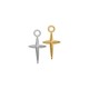 Zamak Charm Cross 11x20mm