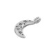 Charm Croissant de Lune en Zamak 9 x 19 mm